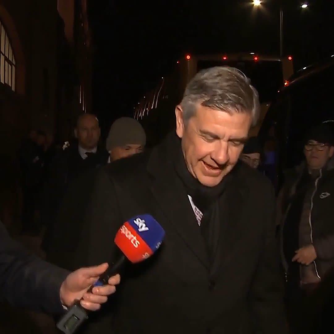 🗣️ "A great match tonight. I’m just here to support the club." 🚨 𝐄𝐗𝐂𝐋𝐔𝐒𝐈𝐕𝐄 shots as health insurance tycoon Andrew Cavenagh is quizzed on the US-led takeover of Rangers - with a deal agreed in principle by all parties.