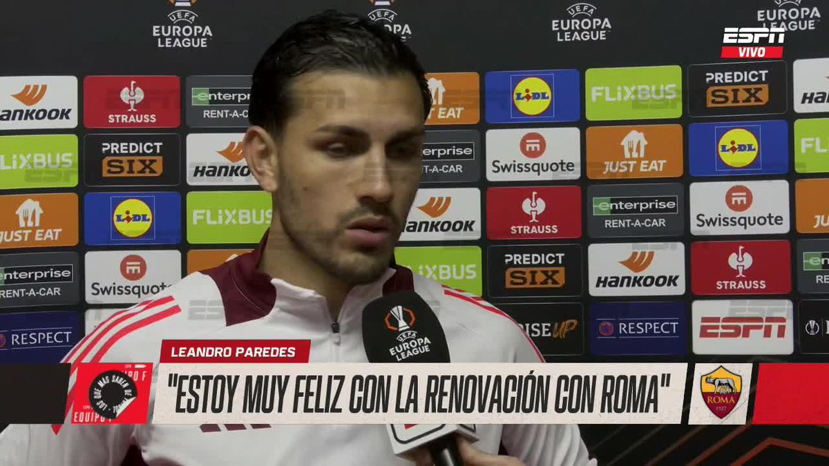 #ExBoca | Leandro #Paredes s/su renovación con ROMA: "Estoy muy contento, muy feliz, estoy en un gran club que me ha tratado muy bien. Confían mucho en mí, me hacen sentir un jugador muy importante y para mí eso es lo principal”.