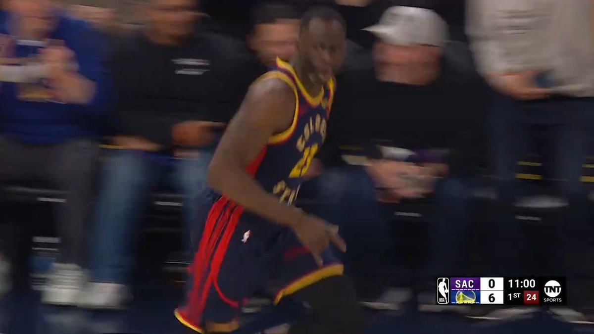 Dray starting the game off with back-to-back SPLASH ☔️ 📺 NBA on TNT