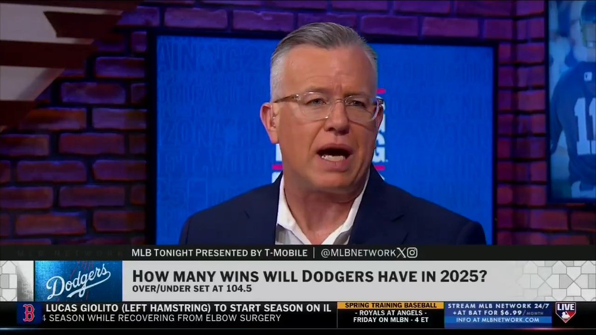"If they stay healthy with that rotation, I think they win 104." How many wins will the Dodgers finish with this year? #MLBTonight | Adnan Virk | Sean Casey