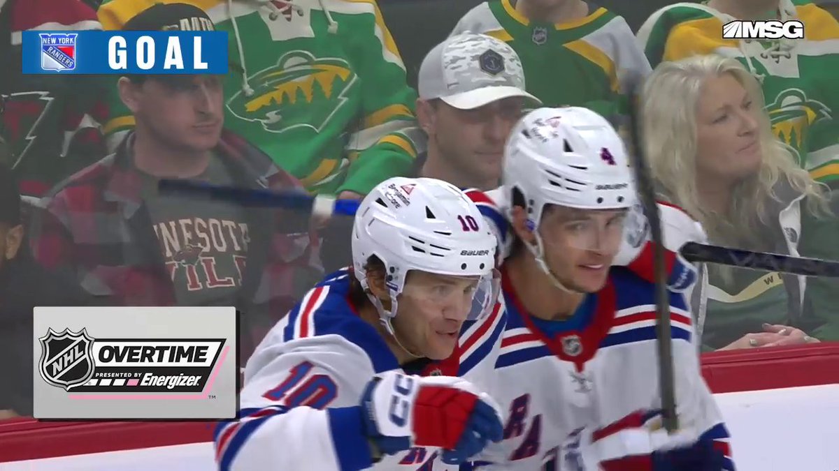 SCHNEIDER CALLS GAME!! 🚨 Braden Schneider pulls out a slick move to win it for the New York Rangers in Energizer overtime!
