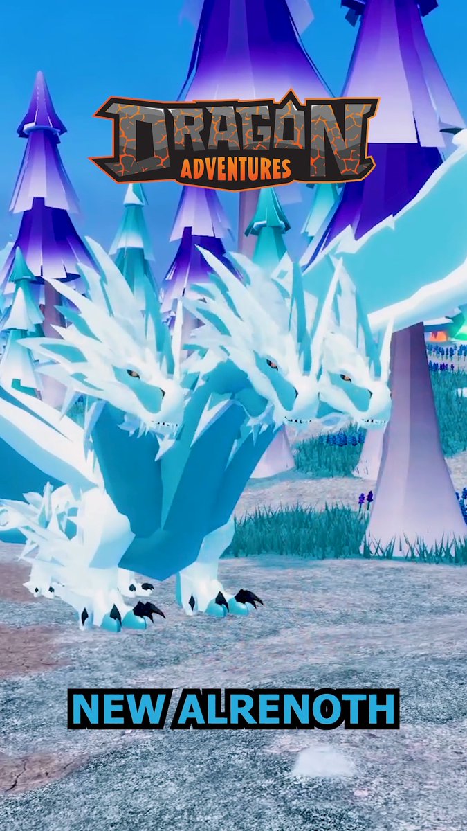 Alrenoth is getting a spiky new look in this week's Dragon Adventures update releasing tomorrow on Roblox! ❄️ #DragonAdventures #Roblox #RobloxDev #SonarStudios #TwinAtlas