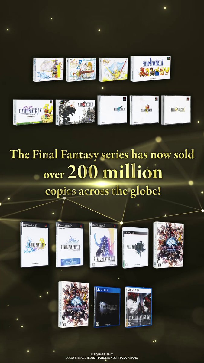 The Final Fantasy Pixel Remaster series has sold over 5 million copies worldwide, and the Final Fantasy series has now sold over 200 million copies across the globe! Wherever you joined us on our adventures, thank you.