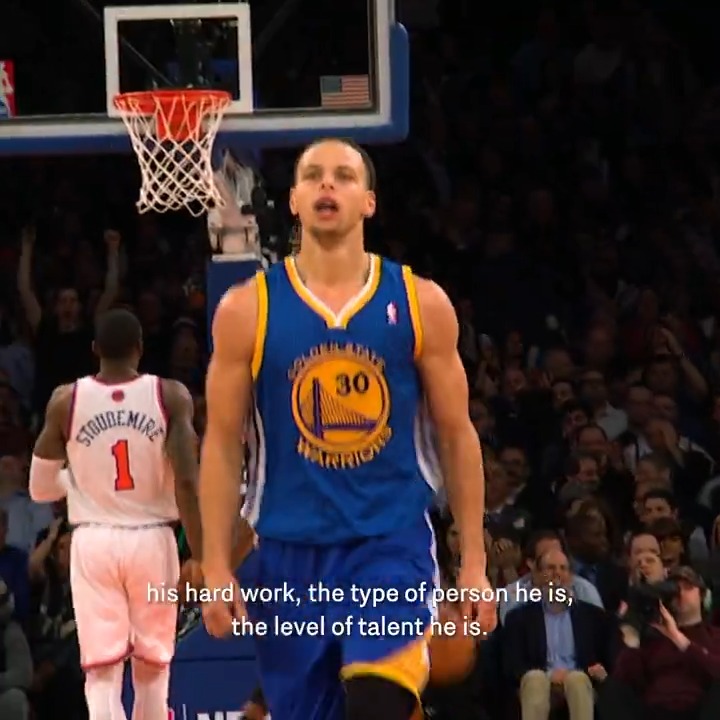 "Watching Steph drain threes night after night is honestly one of the great joys of my life." Steph's teammates and coaches congratulate him on a HISTORIC milestone 👏