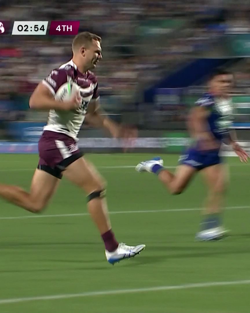 There's no substitute for speed! 🏎 #NRLWarriorsManly