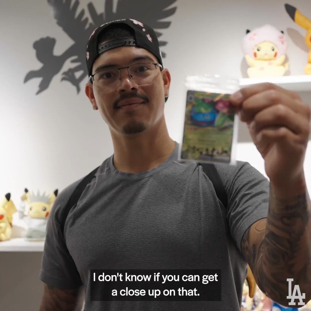 A huge addition to Anthony Banda's Pokémon card collection. 🔥