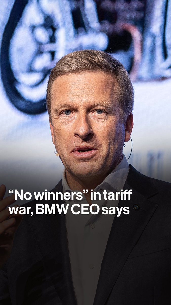 "If you overdo it with tariffs, it sends a negative spread to all market participants" BMW CEO Oliver Zipse tells Oliver Crook there are "no winners" in a trade war