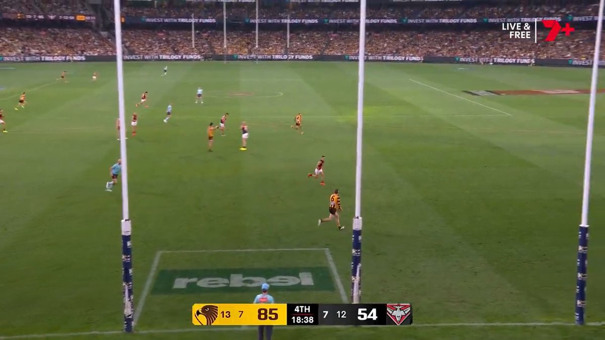 🚨 Hawthorn kick in set play 🚨 Executed to perfection! #AFLHawksDons