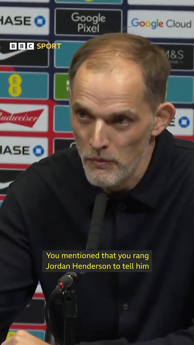 "Hi, it's Thomas Tuchel." 📱 How did Jordan Henderson react to the new England manager's first phone call to him? 😆 #BBCFootball