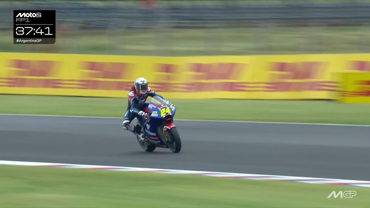 Trying out slicks inmediately are the The American Racing Team duo 👀 #ArgentinaGP 🇦🇷