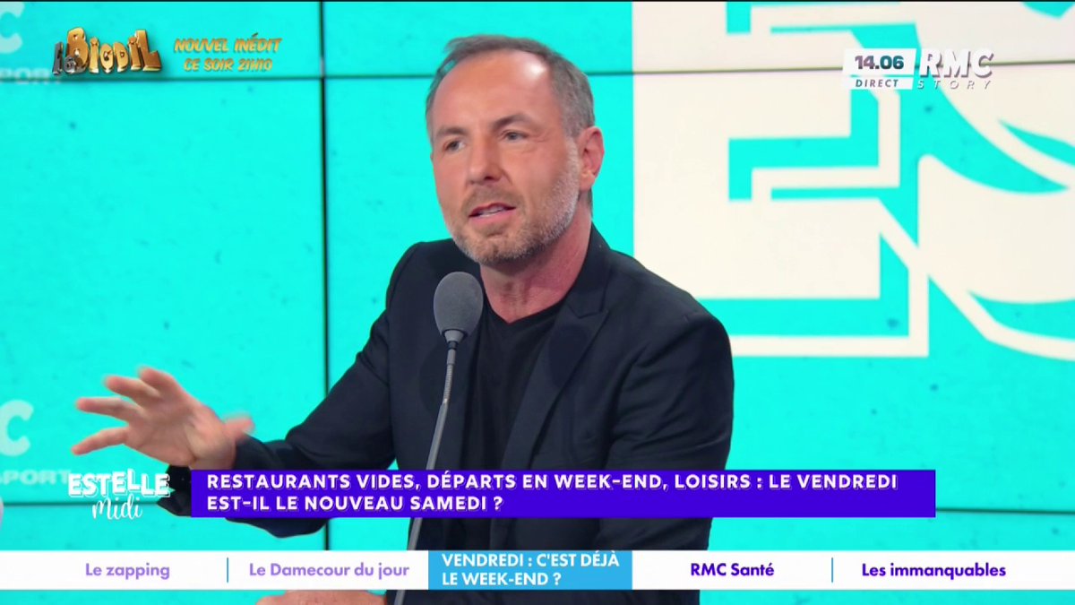 🥳 Départ en weekend, loisirs : le vendredi est-il le nouveau samedi ? 🎙️ Jean-Philippe Doux : "Je prends le TGV Paris-Marseille, avant c'était bondé le vendredi soir... maintenant c'est bondé le jeudi soir ! Le télétravail, c'est beaucoup de balades dans le sud..." #EstelleMidi