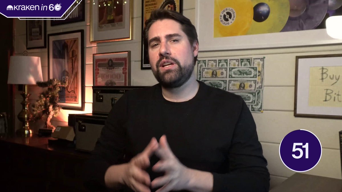 In this week's 'Kraken in 60' with The Bitcoin Historian Kraken OTC drops entry to $50K, UK EMI license secured for faster deposits/withdrawals and much more. Barriers are falling, adoption is here. Learn all about it ⤵️ #krakenin60