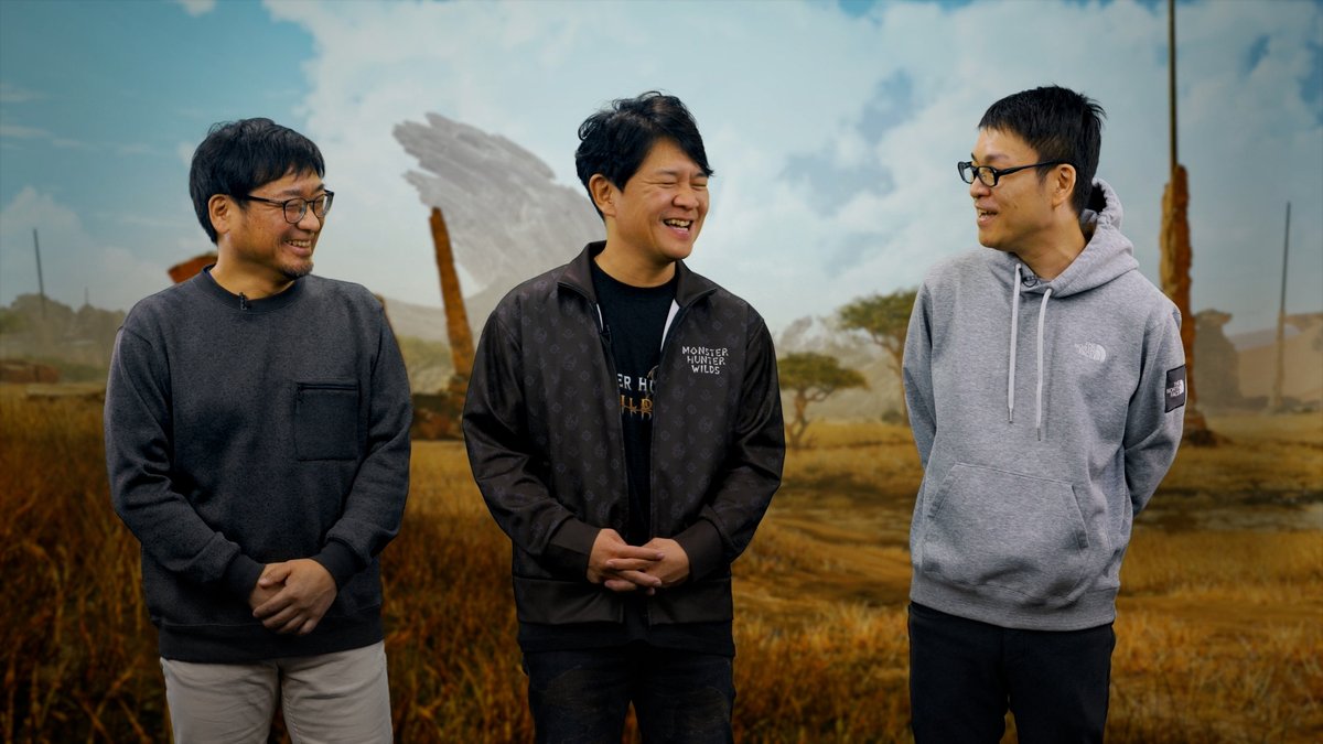 Un message de l'équipe Monster Hunter : le producteur Ryozo Tsujimoto, le directeur artistique/exécutif Kaname Fujioka et le directeur Yuya Tokuda ! Cette année, nous célébrons les 21 ans de la série ! Que vous ayez commencé avec Monster Hunter Wilds ou que vous soyez là depuis les premiers épisodes : Merci pour votre soutien !