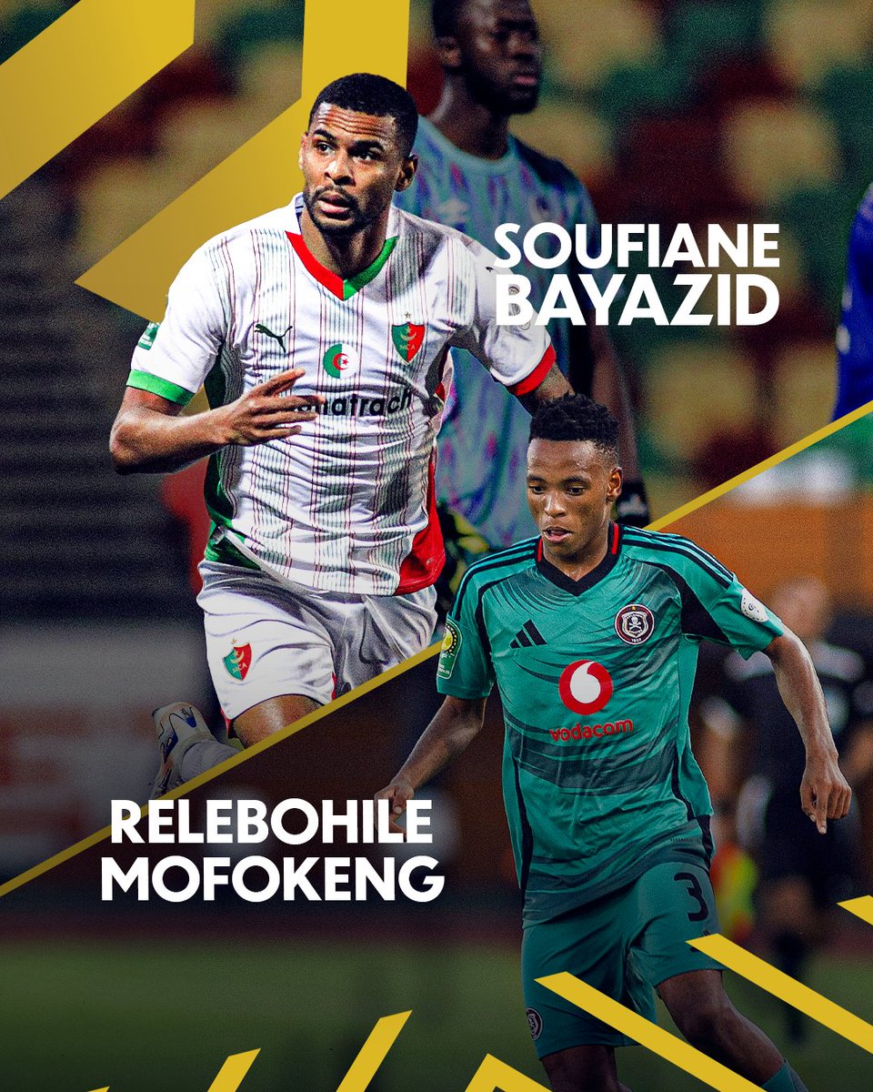 🇩🇿 Soufiane Bayazid 🆚 Relebohile Mofokeng 🇿🇦 The #TotalEnergiesCAFCL quarter-finals bring us an exciting showdown between MC Alger and Orlando Pirates. Which team has your support? 👊