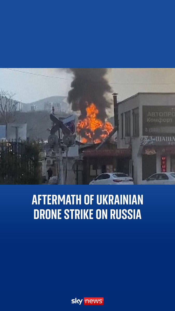 Ukraine targets Russia with drone strikes, hitting an oil depot and damaging an apartment near the Kremlin.