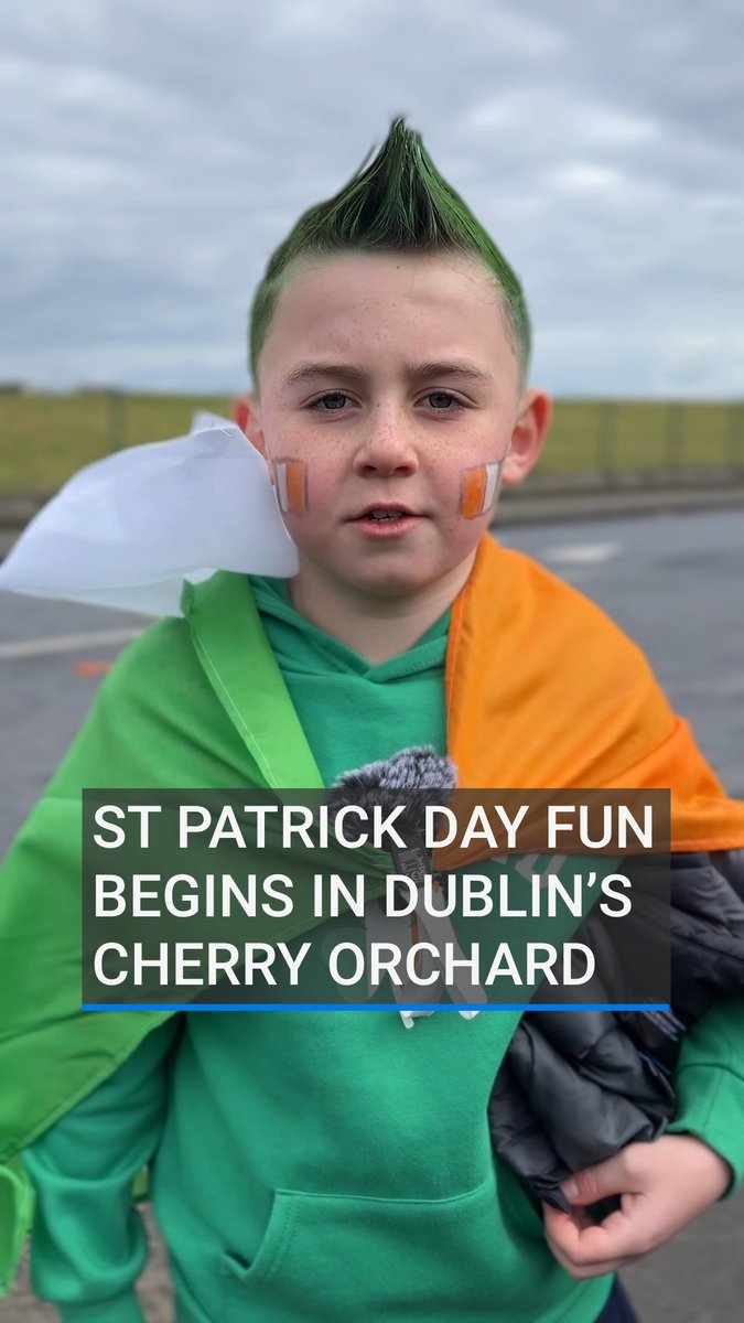 St Patrick’s Day celebrations have begun with the annual parade of Cherry Orchard in Dublin ☘️ 🇮🇪
