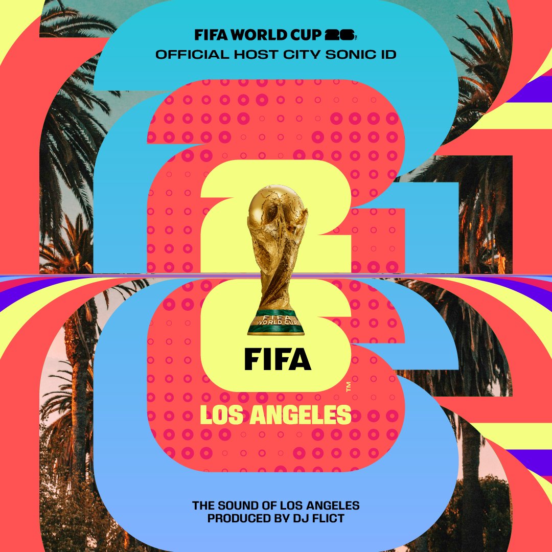 ✨ A sound for L.A. 🇺🇸 FIFA World Cup 26 Los Angeles™'s official #WeAre26 Sonic ID is here, featuring Chris Flict Aparri!