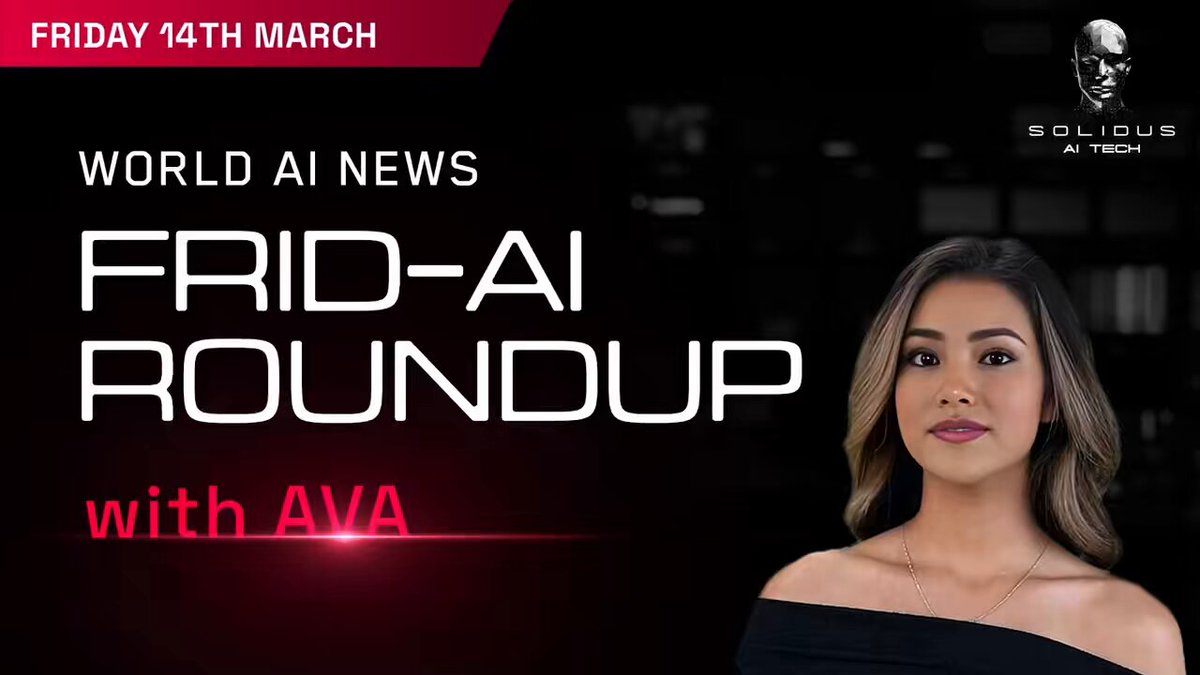 🗞️ Ava's Frid-AI Roundup! Welcome to Solidus Ai Tech Friday Roundup! 🔹 SambaNova at HumanX: Ethics in AI 🔹 Portugal’s AI-Powered Real Estate Agent Hits $100M in Sales 🔹 AI-Powered Samsung Ad Created in Just One Day 🔹 A Solo Animator Creates an Entire Film Using AI 🔹 Meet Manus: China’s New AI Agent 🔹 OpenAI’s AI Agents Could Cost $20,000 per Month
