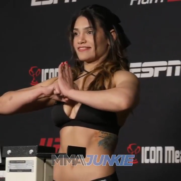 Yuneisy Duben makes weight for her #UFCVegas104 debut after earning a contract with a viral KO on Dana White's Contender Series.