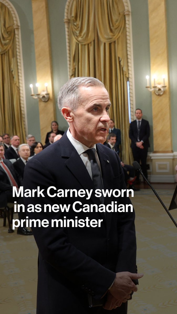 Mark Carney has been sworn in as Canada’s 24th prime minister at a ceremony in Ottawa on Friday, five days after the Liberal Party members voted overwhelmingly for him to replace Justin Trudeau as head of the party