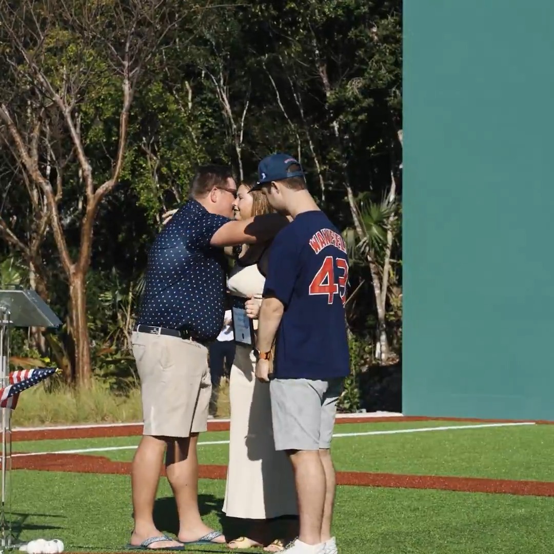 Last weekend The Abaco Club honored the lives of Tim &amp; Stacy Wakefield with a touching dedication of Wake Field, their new recreation space. Trevor &amp; Brianna joined for a special ceremony in the community where their family has made a truly lasting impact. ❤️