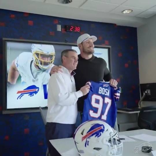 A perfect fit. 🙌 Watch Joey Bosa's first 24 hours in Buffalo: