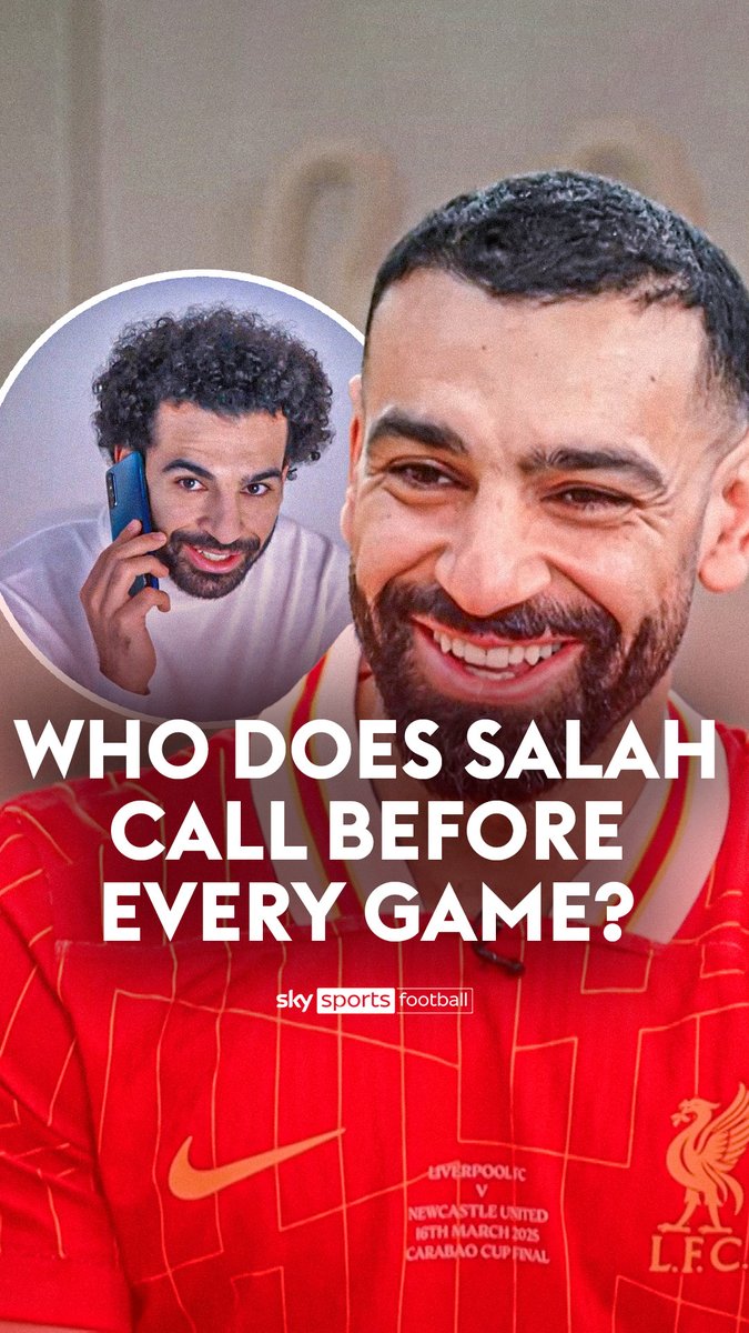 Mo Salah reveals who he talks to on the phone before every game! 📞