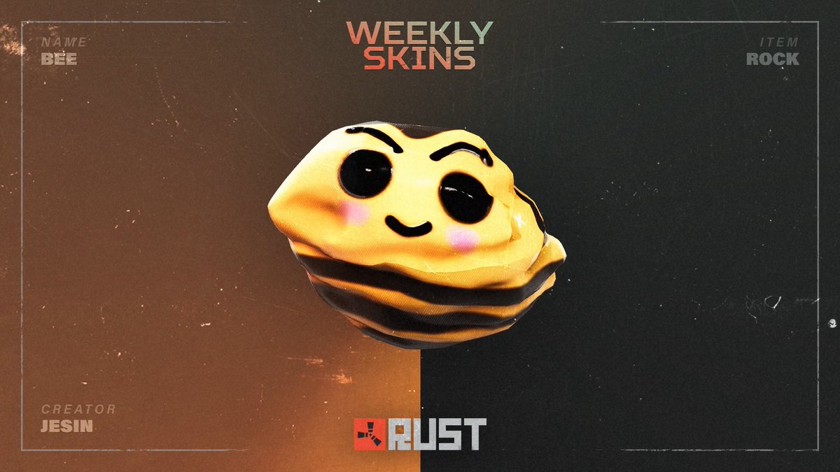 The weekly community skins are now live! 🐝🪨🔫 View the collection here: