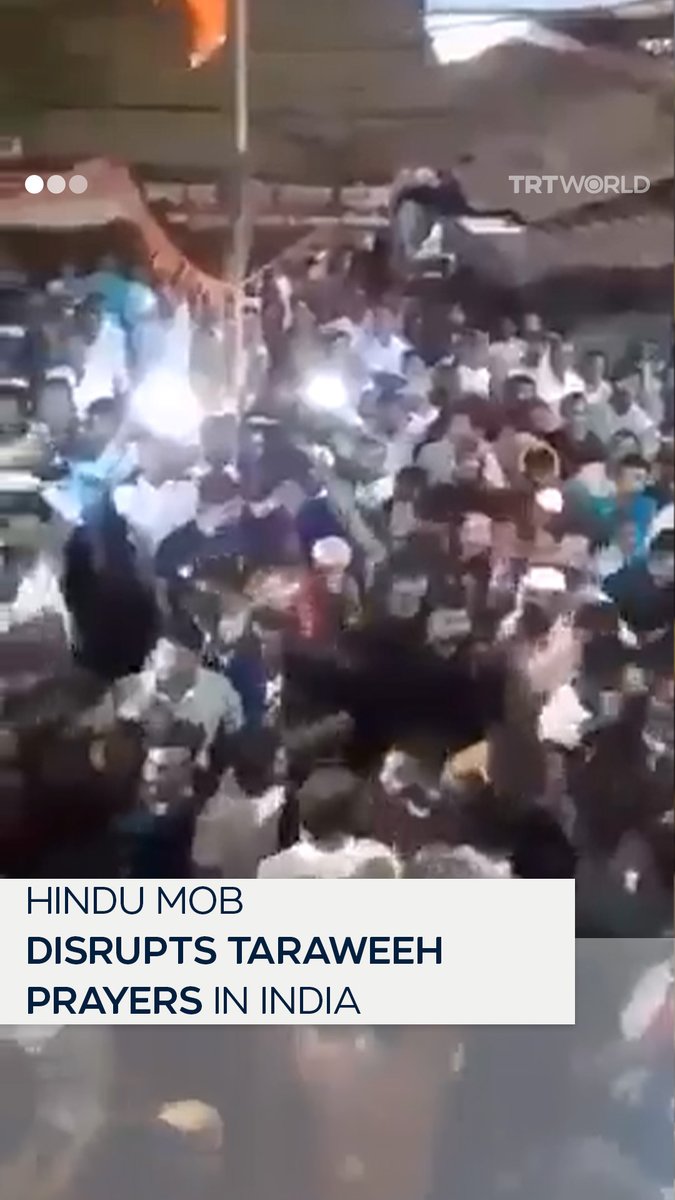 A Hindu nationalist mob broke the gate of a mosque during Taraweeh prayers in Maharashtra, India, chanting religious slogans amid Holi celebrations on March 12