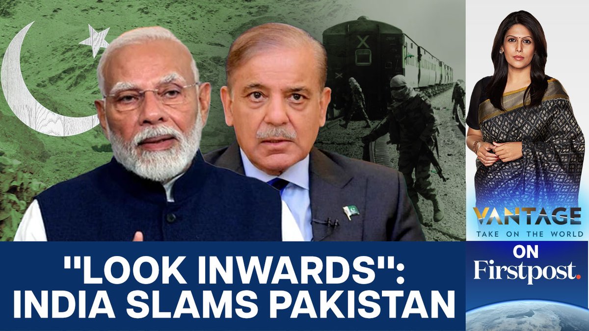 #VantageOnFirstpost: India has rejected Pakistan's accusations linking it to this week's train hijacking in Balochistan. Pakistan's army has called India the "main sponsor" in the attack, even claiming Indian weapons were used by the militants. Palki Sharma tells you more.