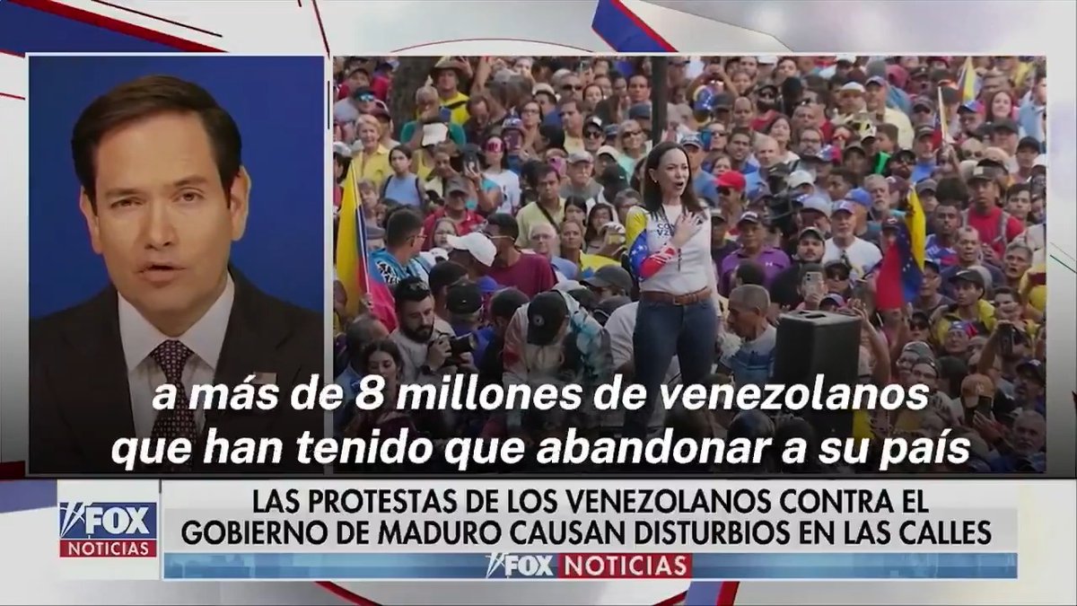 Secretario Rubio en Fox Noticias : Yo creo que el futuro de Venezuela le corresponde al pueblo venezolano y que la solución es una elección legítima, democrática, observada, que Maduro no podría ganar. Maduro jamás puede ganar una elección legítima en Venezuela y él lo sabe.