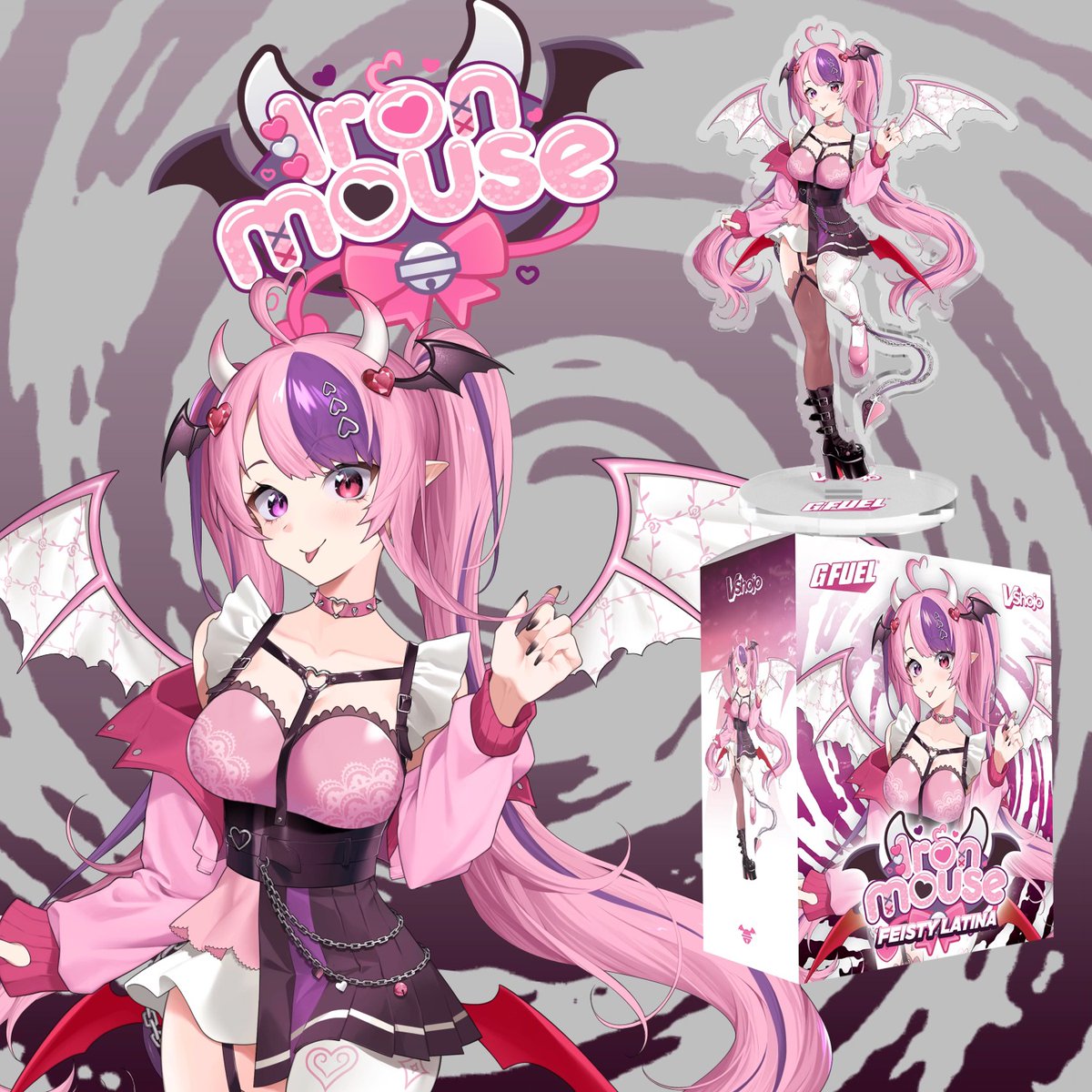 🤩 INTRODUCING G FUEL x VShojo WAVE 1!!! 💫 Feisty Latina feat. ironmouse🇵🇷😈💖 🍍 Pineapple Passionfruit 💫 Ocean Water feat. KURO ☠️❤️‍🩹 🌊 Sour Blue Raspberry 💫 Baka Blast feat. Projekt Melody 🍆 💦 🥯 🍒 Black Currant Raspberry Cherry 👇 Can’t-miss flavors and exclusive VShojo collectibles – a $75 value for just $49.99! Get them while you can! 🛍️