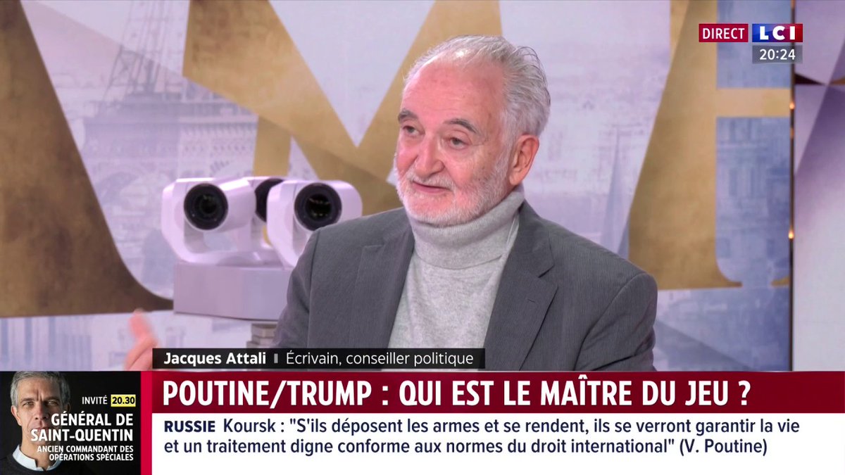 Guerre en Ukraine : "L'économie russe a besoin à tout prix de la guerre comme moyen de poursuivre sa tension dans le pays" confie Jacques Attali (Jacques Attali) ▶️ Face à ✦ Margot Haddad ✦