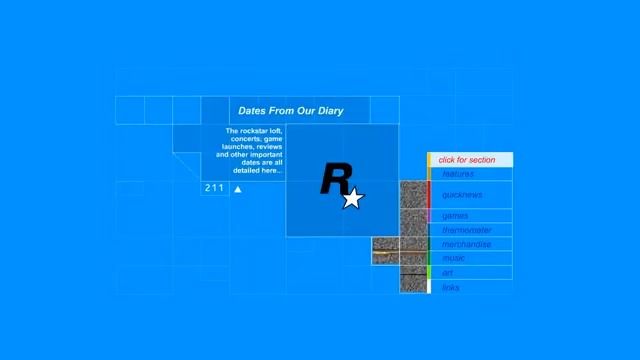 Rockstar Games flash website (2000)