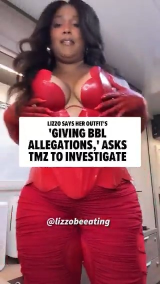 Should our next special be "TMZ Investigates: Did Lizzo Get a BBL?!" 😂