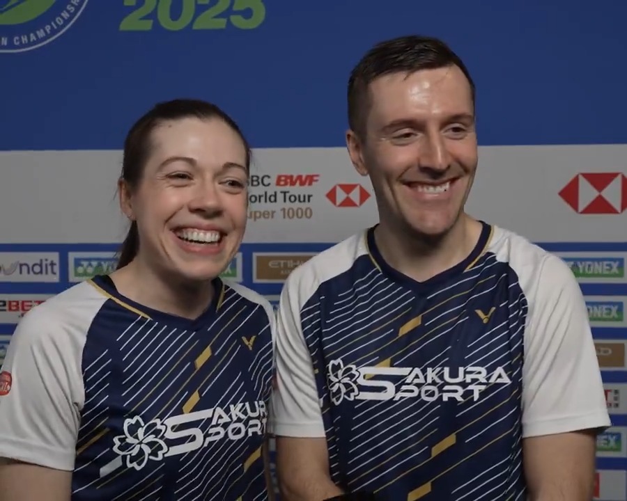 Gregory &amp; Jenny Mairs’ incredible #badminton journey comes to an end at #AllEngland2025. 🥹 Wishing them a happy retirement. ❤️ #BWFWorldTour