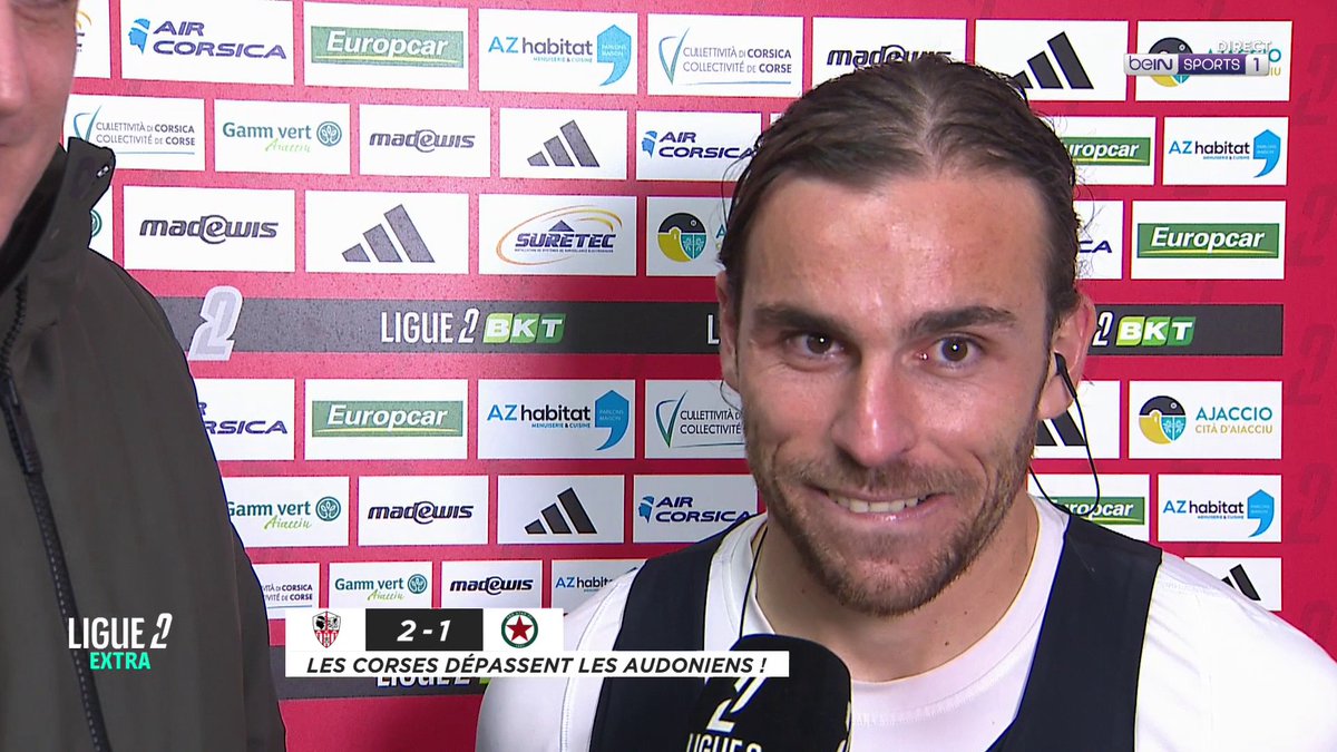 🇫🇷 #Ligue2BKT 💬 Julien Anziani (AC Ajaccio) : "On avait à cœur de gagner et continuer sur notre dynamique" #beINLIGUE2 #MultiLigue2 #ACARED
