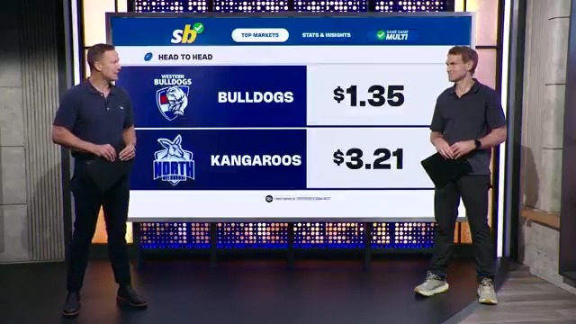 North will face the injury-depleted Dogs in what’s shaping up to be a key clash. Sportsbet | #AFLDogsNorth