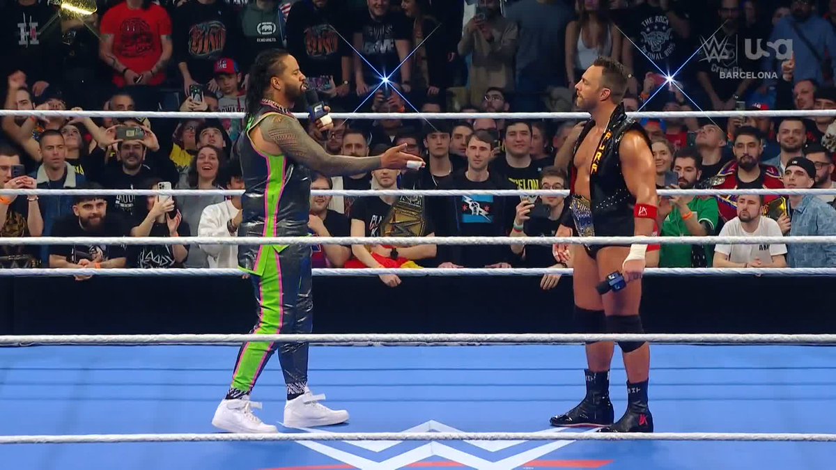 “My Road to WrestleMania is running short, Uce” The clock is ticking and Jimmy Uso is coming for LA Knight’s title 👀 #SmackDown