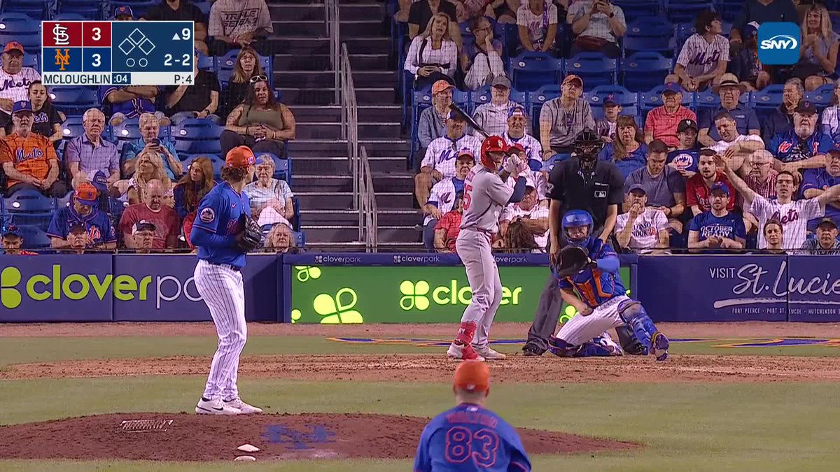 Trey McLoughlin strikes out the side in the 9th