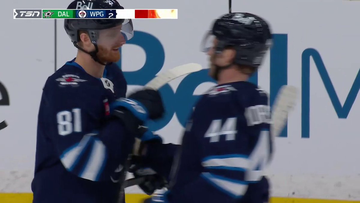 Kyle Connor stays hot 🔥 His second point tonight gives him 10 in his last seven games! 📺: @NHLNetwork