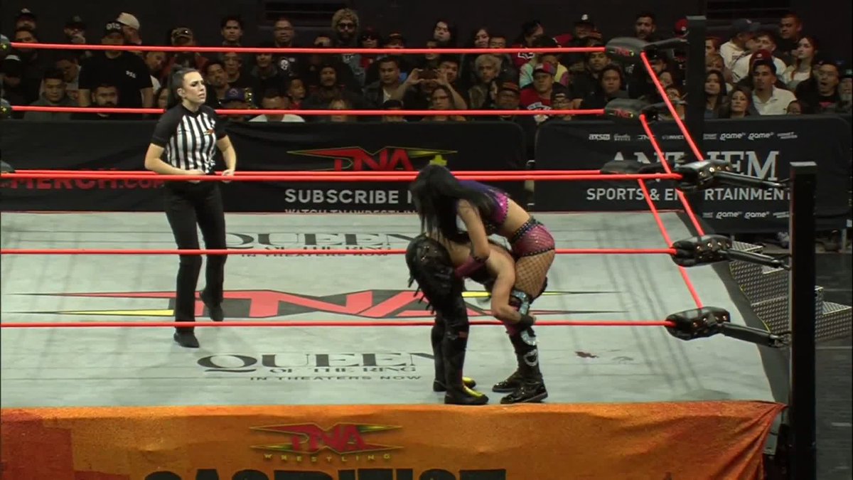 CANADIAN DESTROYER ON THE HARDEST PART OF THE RING! @CoraJadeWWE WWE NXT Watch #TNASacrifice on TNA+: