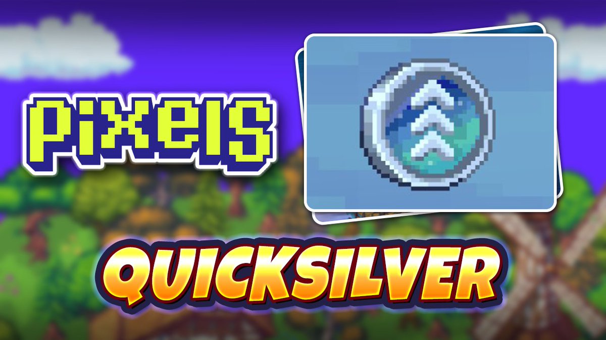 🪙 Quicksilver Guide & First Impressions! 🪙 Just hit the studio to break down the new Quicksilver speed-up coin in Pixels! 🎮⚡️ 🔹 How it works 🔹 Best ways to use it 🔹 What’s next? (Merchant Ships coming soon! ⛵) Check out my thoughts + a mini guide in this latest video! 👇 Timestamps 🔽 0:14 - INTRO 0:53 - WHERE TO BUY? 1:58 - HOW TO USE? 2:54 - META FOR QUICKSILVER 4:45 - CHUCK WAS WRONG 5:21 - FEEDBACK 6:14 - FINAL THOUGHTS
