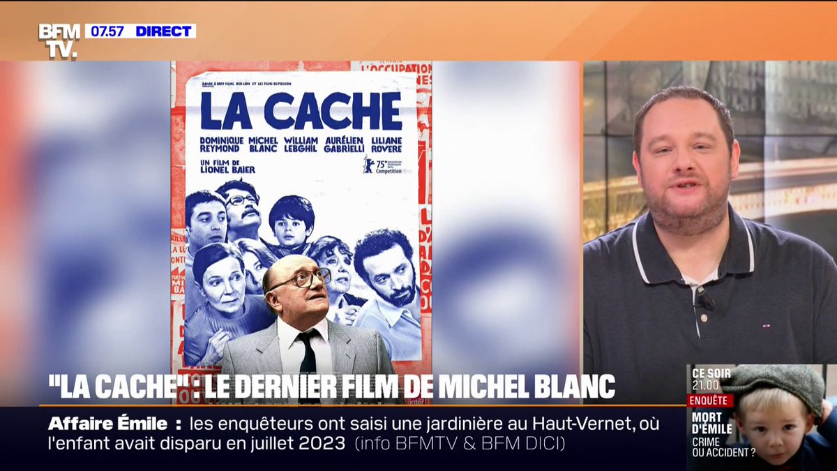 "La cache", ultime tournage de Michel Blanc, sort dans les salles obscures le 19 mars par Philippe Dufreigne🎤