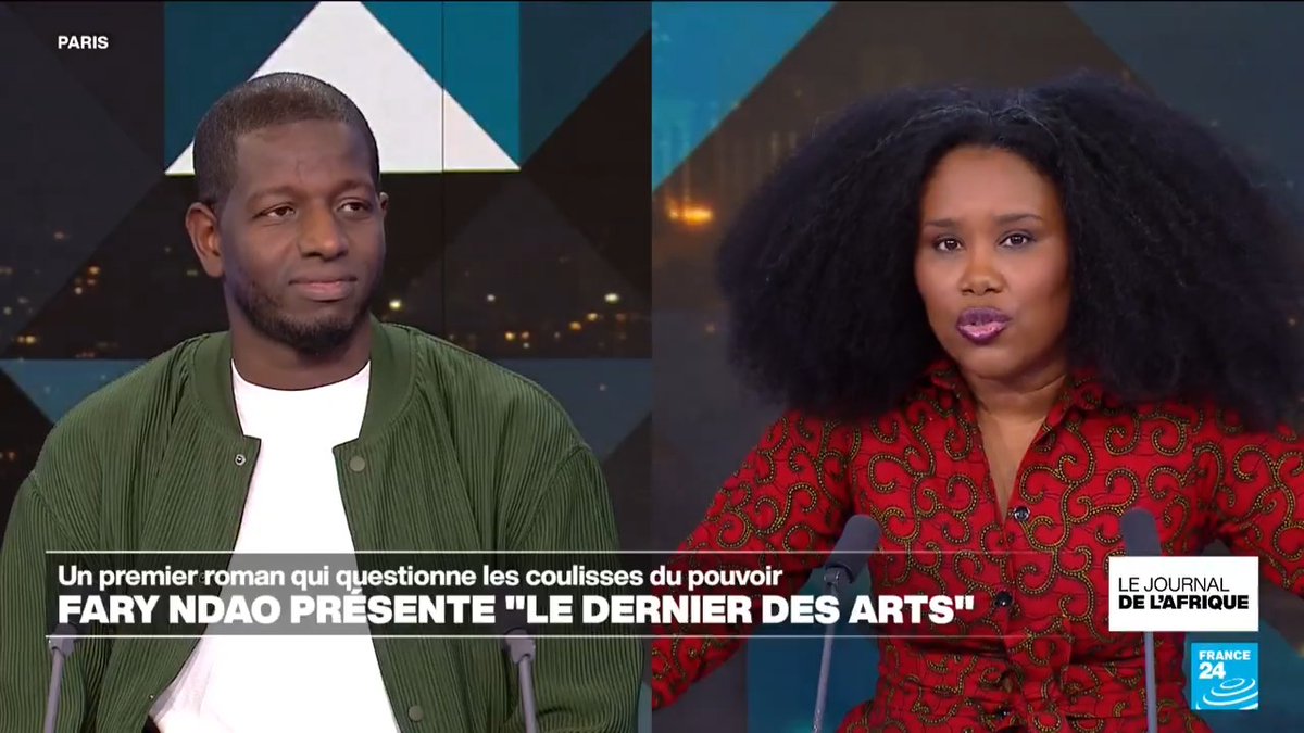 Ravi de partager avec vous mon passage sur le plateau du Journal de FRANCE 24 Français du 14 mars 2025 avec Fatimata Wane Sagna (Fatimata Wane-Sagna 🦋). On y parle de mon roman "Le Dernier des Arts" (Présence Africaine). Bon visionnage !