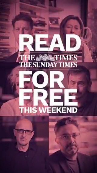 The Times and Sunday Times are free to read this weekend 🎉 Go to for the best insight and analysis 🗞️