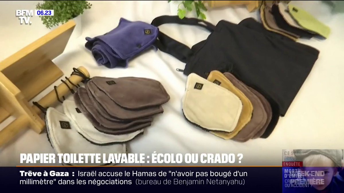 🇫🇷🧻 FLASH | "On le met à laver avec le reste du linge" : une entreprise a conçu du papier toilette lavable et réutilisable. Écolo ou crado ? 😅