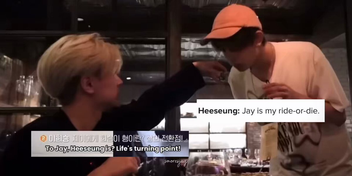 “#jay is my ride or die” “#heeseung is my life’s turning point” #heejay, always meant to be together ★