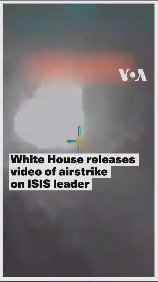 The White House released video of an airstrike on a senior Islamic State leader, Friday.