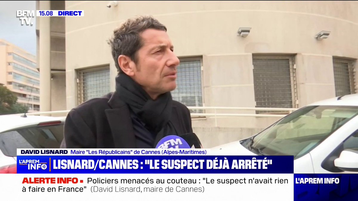 Attaque au couteau à Cannes: "La France ne doit pas être la poubelle du monde", déclare le maire David Lisnard (LR)
